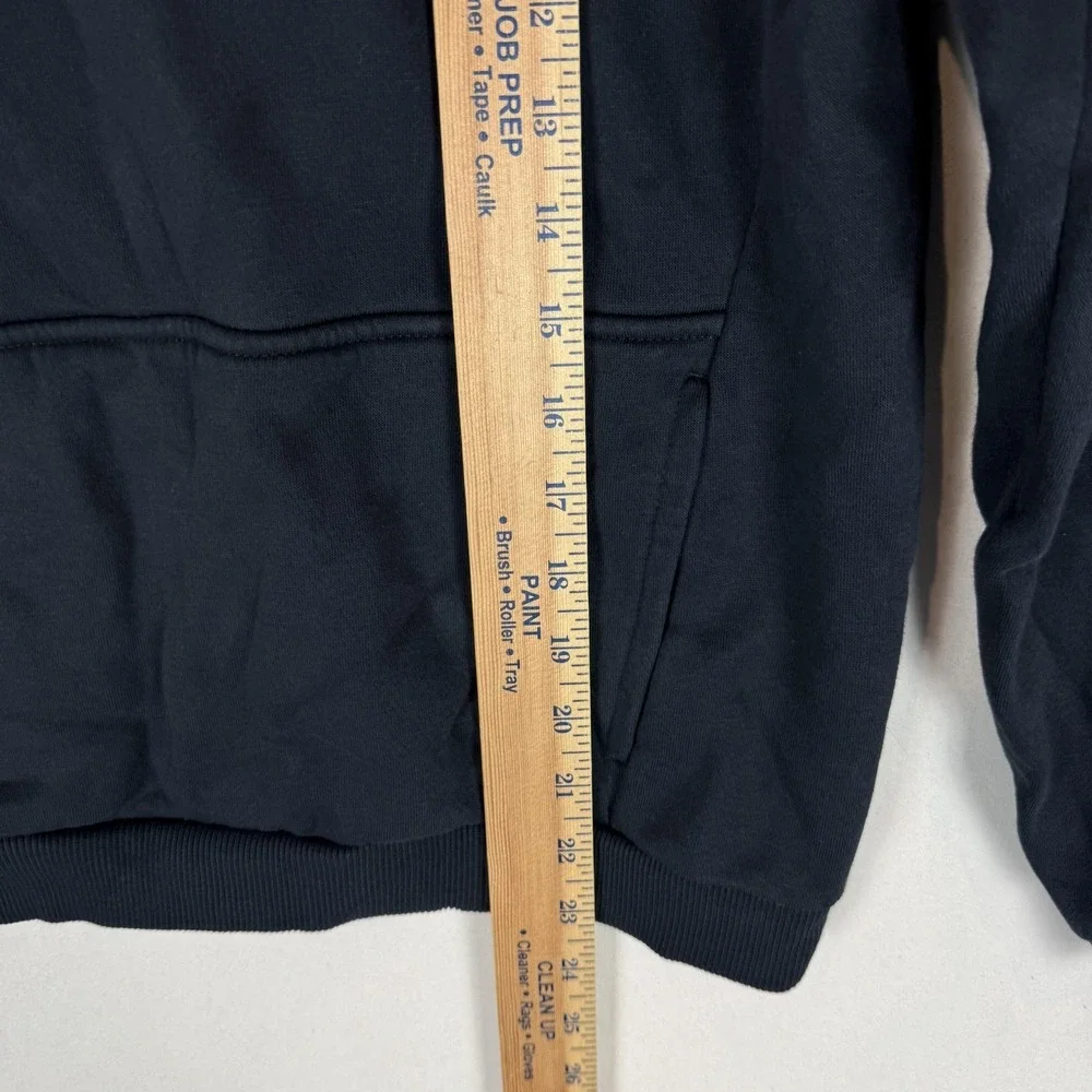 Nike Hoodie Youth XL Black Pullover Fleece Sweatshirt Swoosh Logo Embroidered